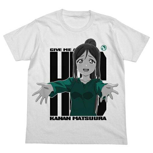 [Free shipping eligible product] Cost performance Love Live! Sunshine!! Matsuura Kanan emotional T-shirt WHITE [Nekopos/Yu-Packet compatible] [Resale scheduled for June, pre-order item]