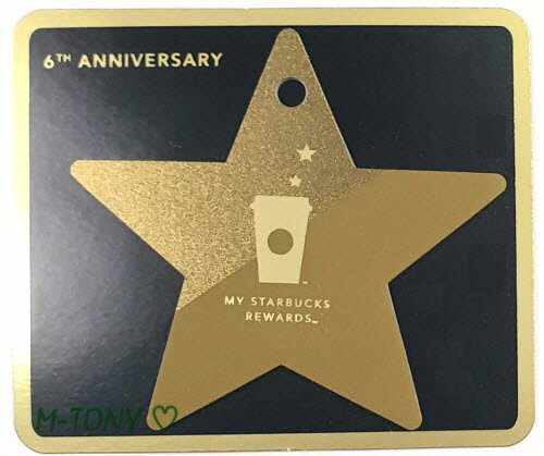 [Free Shipping] Starbucks Starbucks Korea☆Rewards 6th Anniversary Star Card (Gold) / Free Shipping / Click Post Shipping / Gift Wrapping / Overseas Limited Edition / Not Available in Japan / Starbucks / Tumbler / Mug / Christmas / Bad