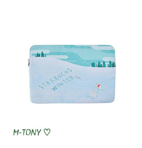 Starbucks 2019 Holiday Winter Snow Laptop Bag PC Pouch ☆ Overseas Limited Edition/Not Available in Japan/Starbucks/Tumbler/Starbucks Tumbler/Starbucks Mug/Mug/Christmas/Baby