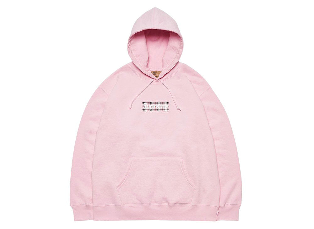 Supreme / Burberry Box Logo Hooded Sweatshirt Pink Supreme Burberry Box Logo Hoodie Sweatshirt Pink [Used] New and Used