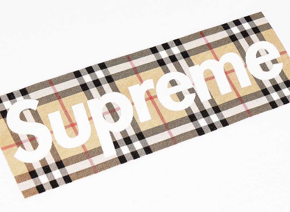 Supreme / Burberry Box Logo Tee White Supreme Burberry Box Logo T-shirt White [Used] New and Used