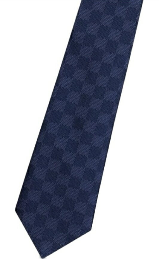 LOUIS VUITTON M78753 Corbata Louis Vuitton Clavatt Damier Classic Marine (azul marino) Seda 100 % 148 x 8 cm LOUIS VUITTON Caja y cinta originales Bolsa de la tienda/Tarjeta con mensaje Manual de instrucciones