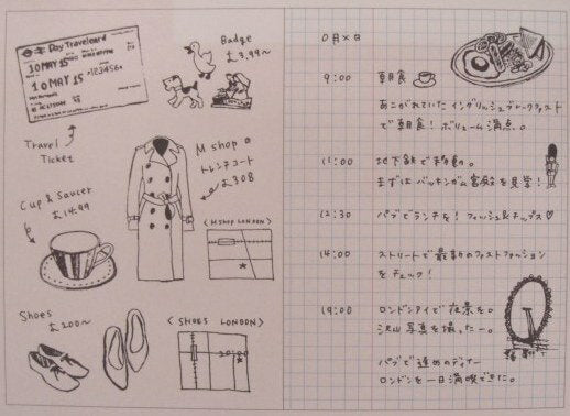 Gakken shirusu notebook A5 [muji+koushi...free] The left page is plain and the right page is 5mm grid BD045-91