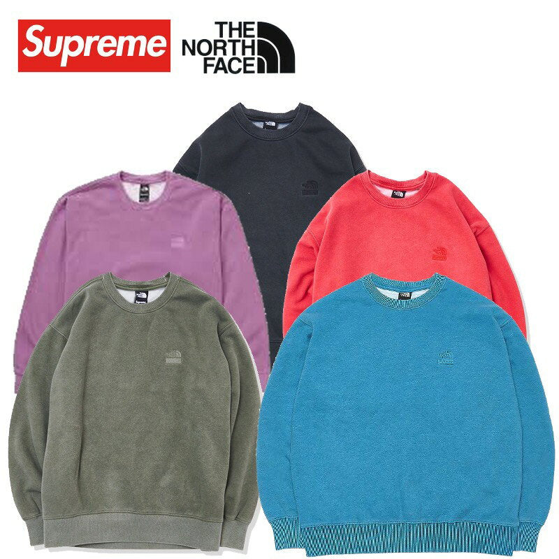 Sudadera con cuello redondo y estampado de pigmentos de Supreme/The North Face 21SS Sudadera con cuello redondo y estampado de pigmentos de Supreme The North Face [usada] Nueva y usada