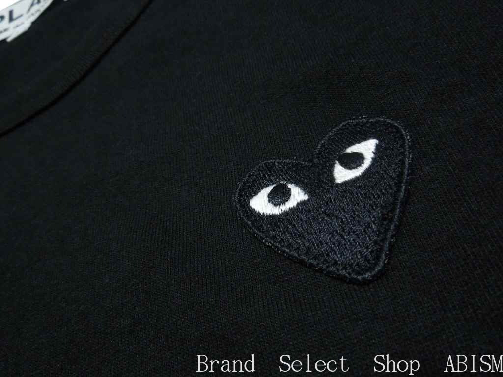 ★Talla de hombre★Play COMME des GARCONS ``Camiseta con parche de corazón negro'' [HOMBRE] [Negro] [Hecho en Japón] [Nuevo] [AZ-T064]