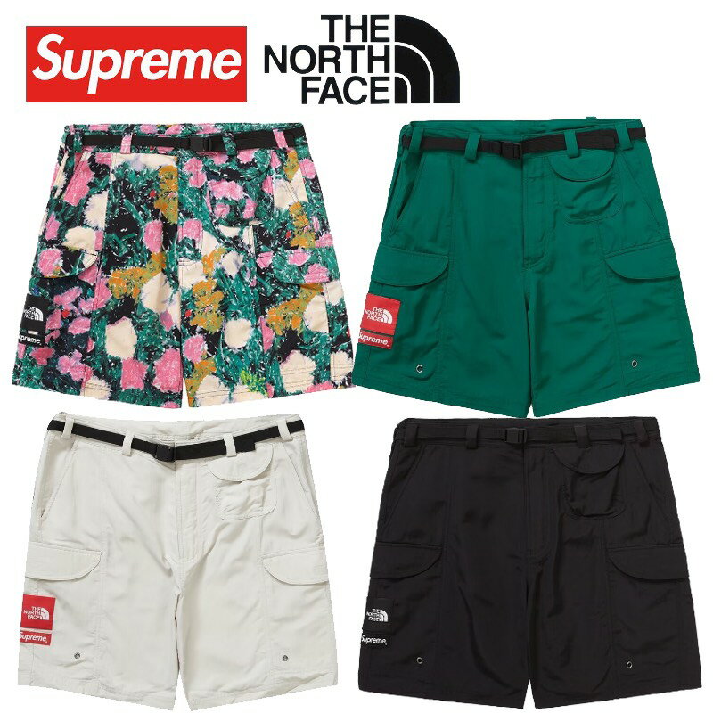 Supreme / The North Face Trekking Packable Belted Short Supreme The North Face Trekking Packable Belted Pants S M L XL Black Stone Dark Green Flower [Used] New and Used