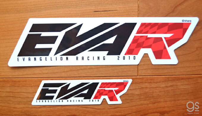 Evangelion Racing EVA Racing Sticker EVA-R L size Character stickers Anime Licensed product LCS1234 gs official merchandise