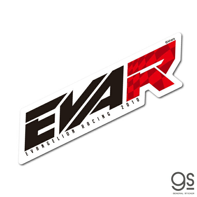 Evangelion Racing EVA Racing Sticker EVA-R L size Character stickers Anime Licensed product LCS1234 gs official merchandise