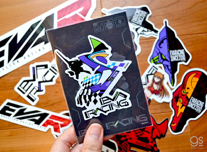 Evangelion Racing EVA Racing Sticker Unit 1 Monochrome Character Sticker Anime Licensed Product LCS1223 GS Official Goods