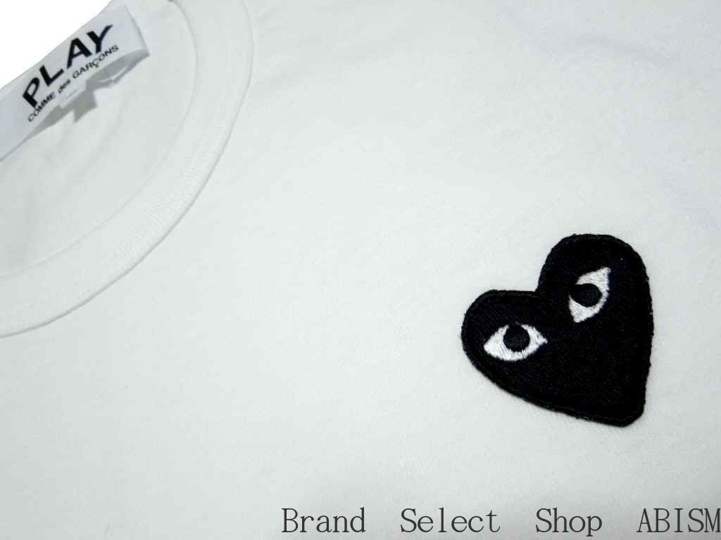 ★Men's size★PLAY COMME des GARCONS ``Black Heart Patch/T-shirt'' [MEN'S] [White] [Made in Japan] [New] [AZ-T064]