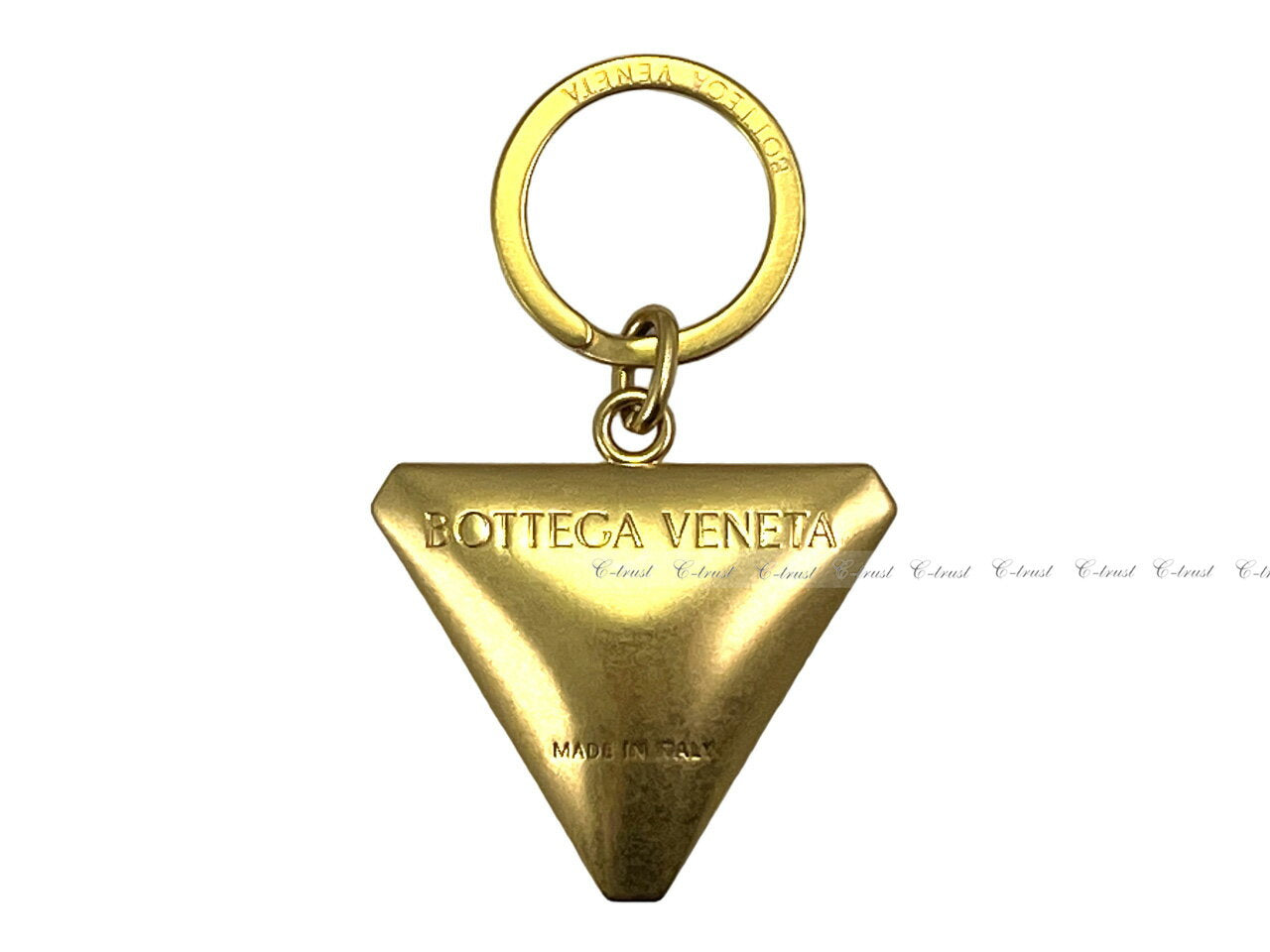 BOTTEGA VENETA Keychain Keyring Triangle Made in Italy New GD SV