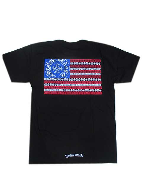 CHROME HEARTS Chrome Hearts Back Stars and Stripes T-shirt black