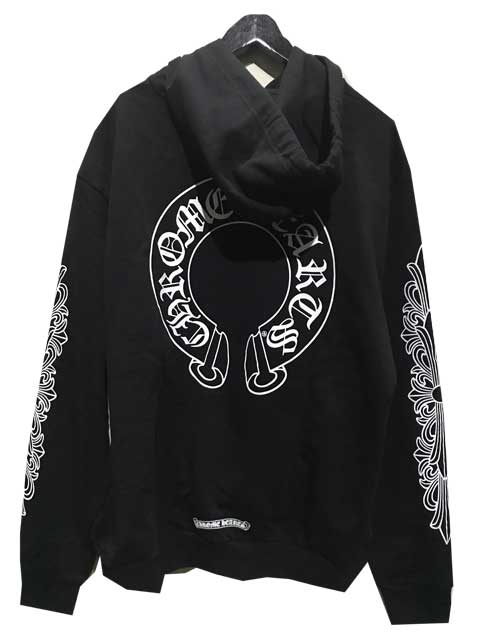 Parka negra con diseño de herraduras de Chrome Hearts de CHROME HEARTS