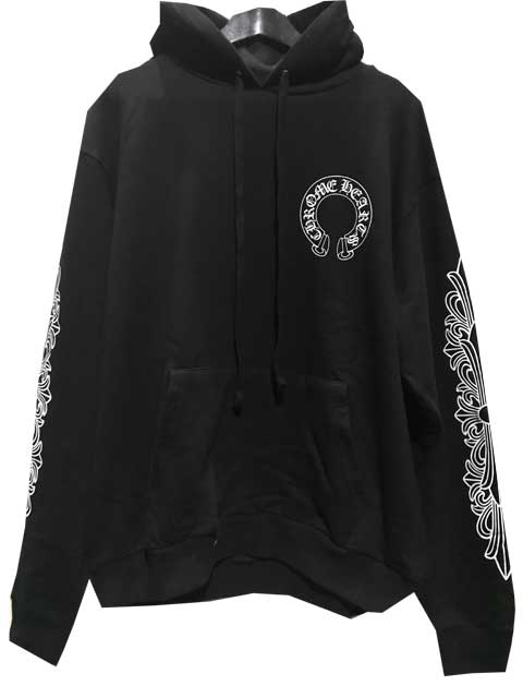 Parka negra con diseño de herraduras de Chrome Hearts de CHROME HEARTS