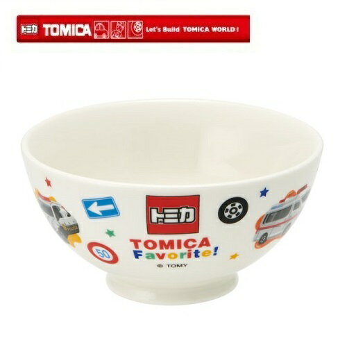 SK [TOMICA Ceramic Tea Wan 524943] Tea bowl, tea bowl, tea bowl, tea bowl, tea bowl, tea bowl, plate, plate, children's tableware, children's plate, lunch, meal, rice, rice plate, kindergarten, elementary school student, children's