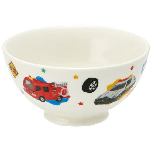 SK [TOMICA Ceramic Tea Wan 524943] Tea bowl, tea bowl, tea bowl, tea bowl, tea bowl, tea bowl, plate, plate, children's tableware, children's plate, lunch, meal, rice, rice plate, kindergarten, elementary school student, children's