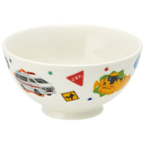 SK [TOMICA Ceramic Tea Wan 524943] Tea bowl, tea bowl, tea bowl, tea bowl, tea bowl, tea bowl, plate, plate, children's tableware, children's plate, lunch, meal, rice, rice plate, kindergarten, elementary school student, children's