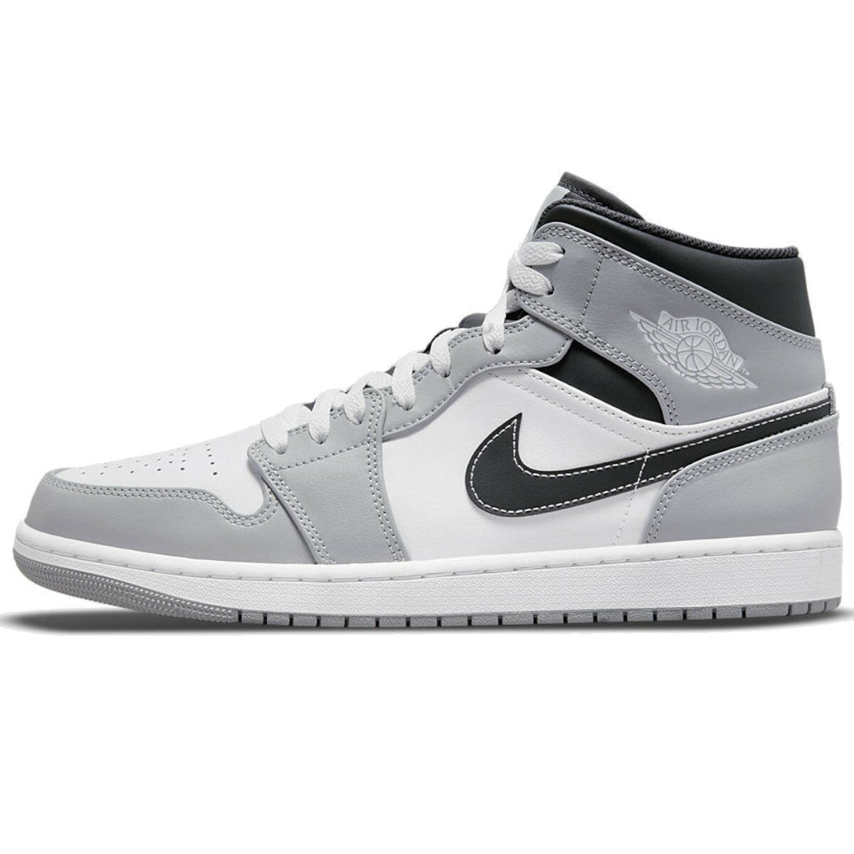 [Returns and Size Exchange OK] NIKE AIR JORDAN 1 MID LIGHT SMOKE GREY Nike Air Jordan 1 Mid Light Smoke Grey 554724-078 Men's Sneakers