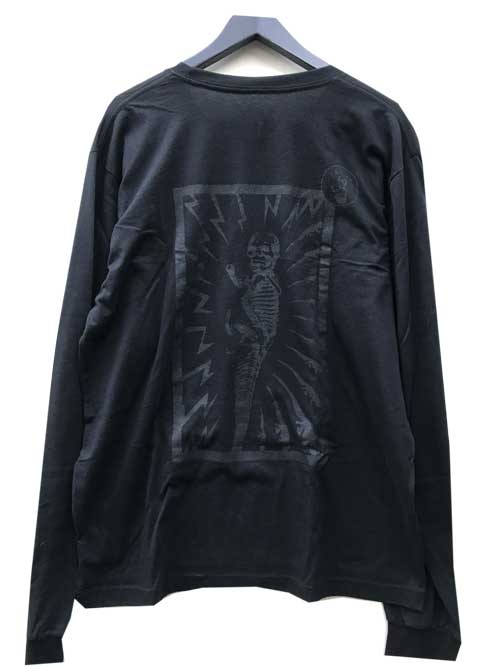 L size CHROME HEARTS FOTI Black print long sleeve T black long T