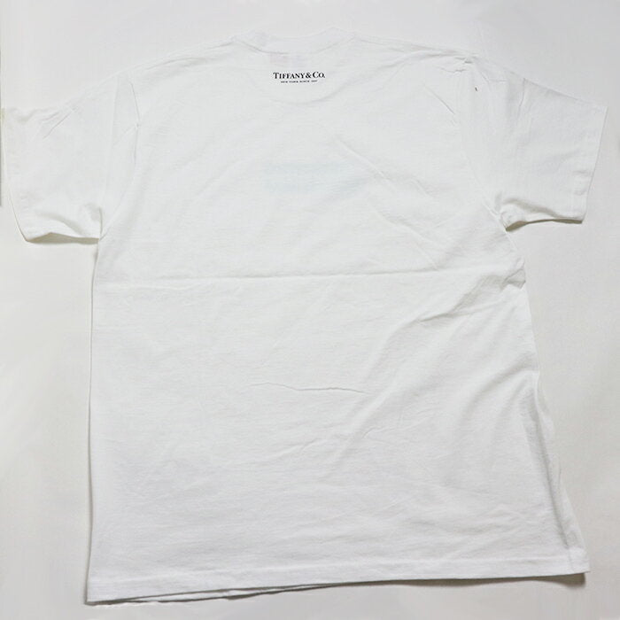 2021FW Supreme × Tiffany & Co. / Supreme Tiffany Box Logo Tee / Box Logo T-shirt White / White 2021AW Domestic genuine product New and used item [Used]