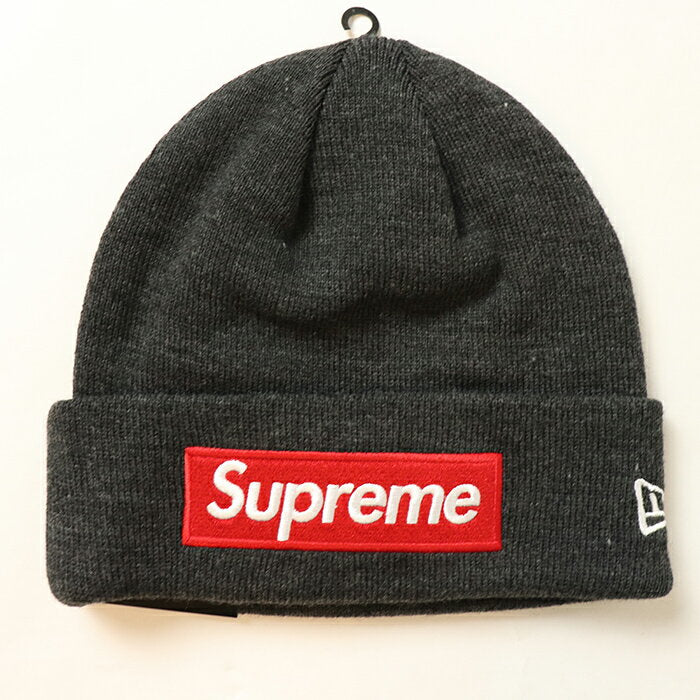 Gorro Supreme x New Era con el logo en forma de caja / Gorro con el logo en forma de caja color carbón / Color carbón 2021AW Genuino Nuevo Usado [Usado]