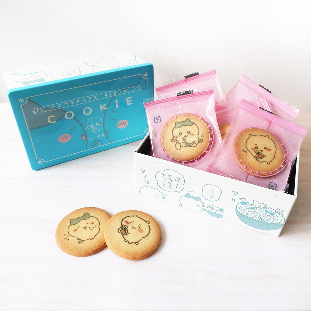 Chiikawa Praise Ribbon Cookie Can (Printed Cookies) 10 pieces Chiikawa RSL Nagatoya Nagatoya