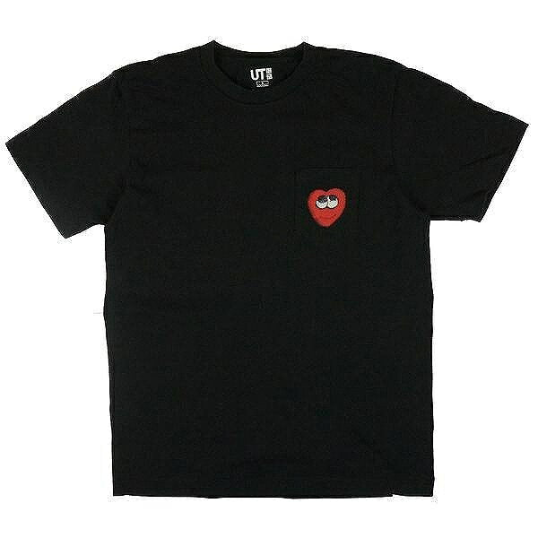 2016/First Edition/KAWS x UNIQLO/Cows/Uniqlo/UT/TEE/T-shirt/Heart logo TEE/Black/Black/Size M/L/Men's/Women's