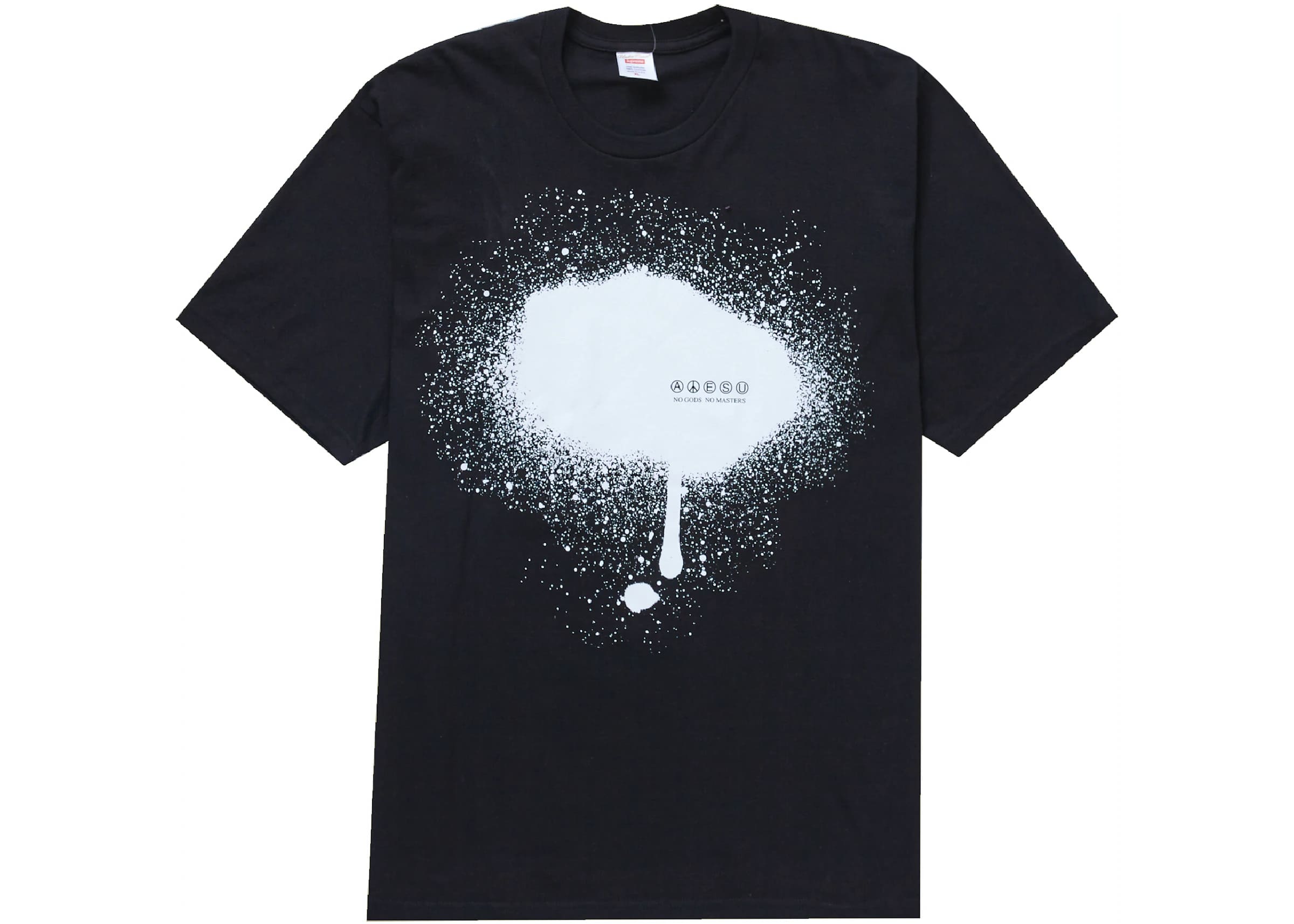 23SS Supreme / Undercover Tag Tee Supreme Undercover Tag T-shirt Negro Blanco SUP-SS23-154 [Usado] Artículo nuevo y usado