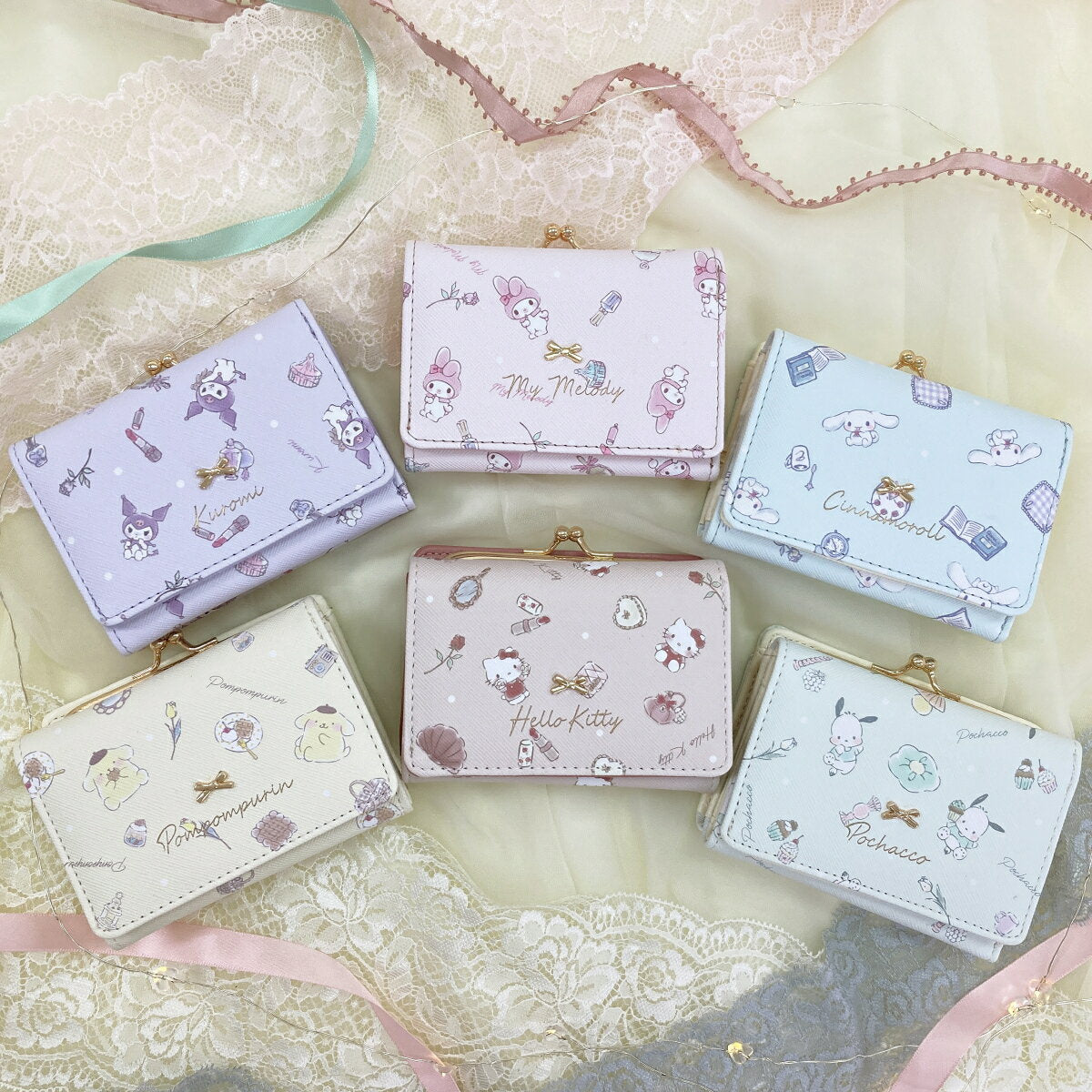 Official Sanrio Official My Melody Cinnamoroll Kuromi Hello Kitty Pochacco Pom Pompurin Boot Wallet Sanrio Character Adult Cute Embroidered Character Mini Wallet Compact Large Capacity Cute