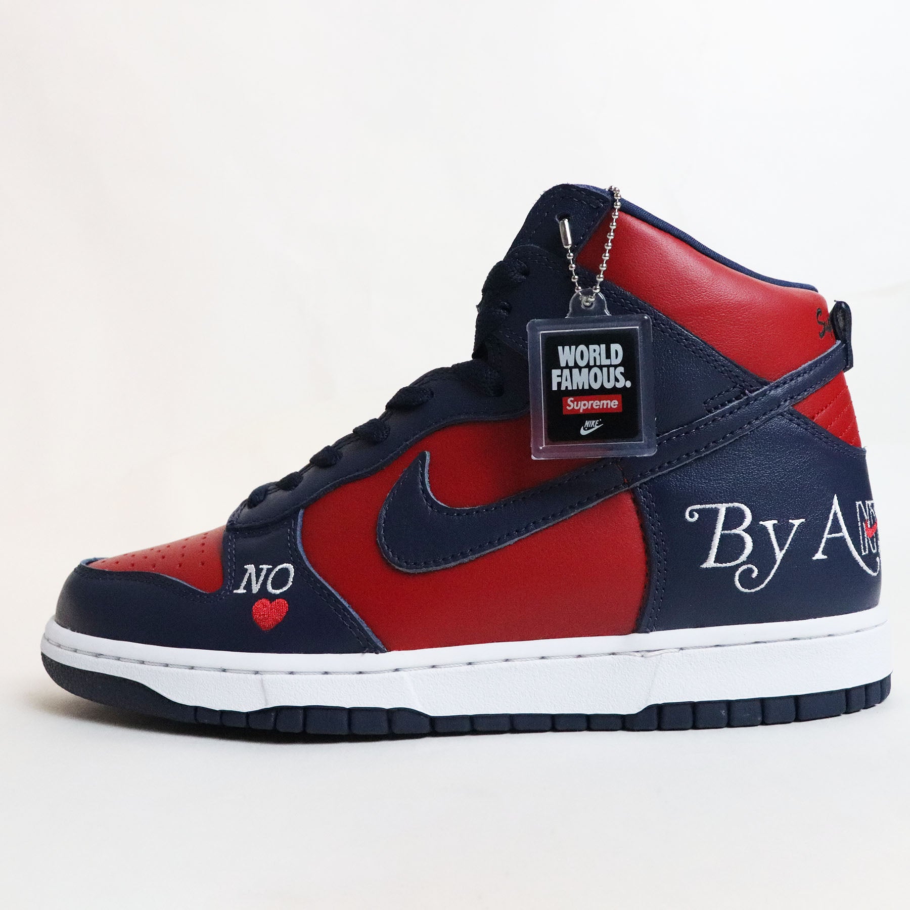 Supreme × Nike SB / Supreme × Nike Dunk High By Any Means "Red/Navy-White" / Dunk High by Any Means Red/Midnight Navy [DN3741-600] 2022SS Genuine New and Used [Used]