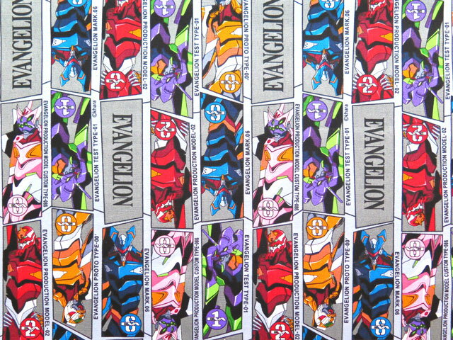 [Free Shipping] Character Fabric Evangelion EVANGELION [Ox/100% Cotton] [Official Licensed Product] Latest Patterns for Summer and Fall 2021 Cloth Fabric Character Fabric EVA EVA For example