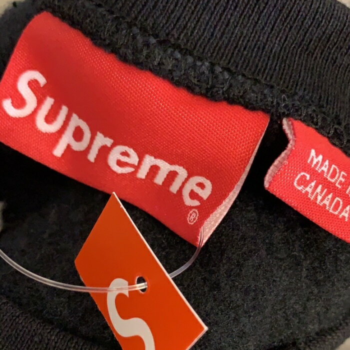 2022FW Supreme / Box Logo Crewneck / Box Logo Crewneck Sweatshirt Black / Black 2022AW Genuine product Tag with new and used item [Used]