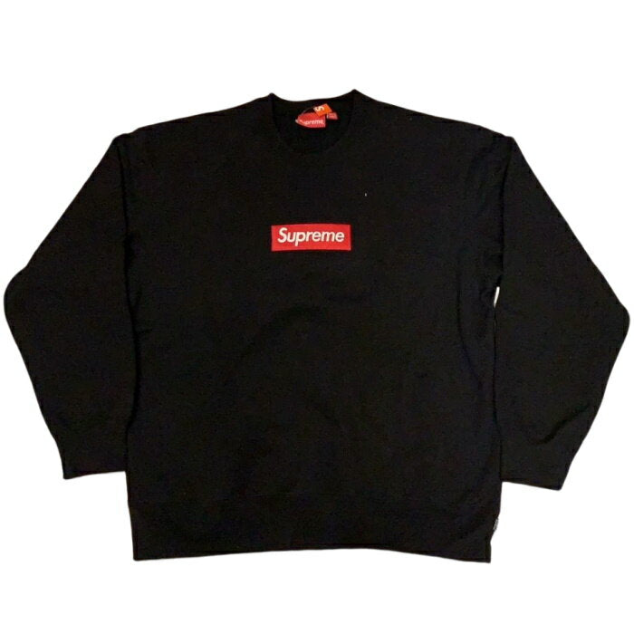 2022FW Supreme / Box Logo Crewneck / Box Logo Crewneck Sweatshirt Black / Black 2022AW Genuine product Tag with new and used item [Used]