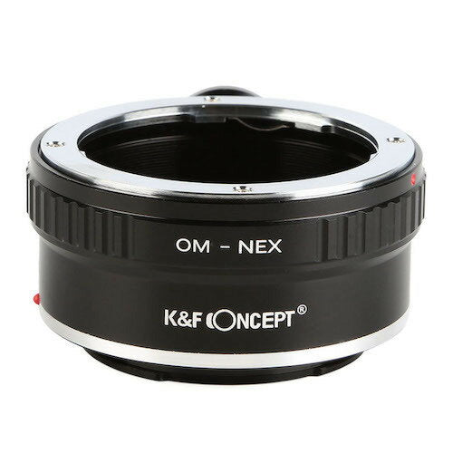 K&F Concept Mount Adapter (Olympus OM mount lens attached to Sony E mount) KF-OME-T with tripod seat