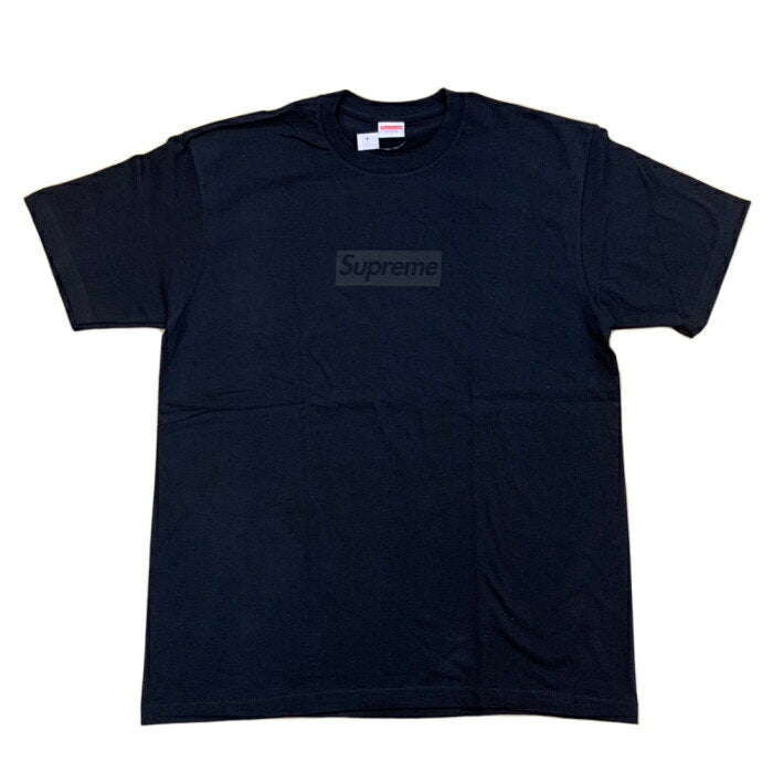 2023SS Supreme / Supreme Tonal Box Logo Tee / Tonal Box Logo T-shirt Black / Black Genuine New and Used [Used]