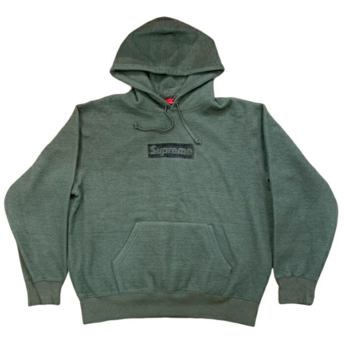 2023SS Supreme / Inside Out Box Logo Hooded Sweatshirt / Inside Out Box Logo Hoodie Hoodie Light Olive / Light Olive Genuine New and Used [Used]