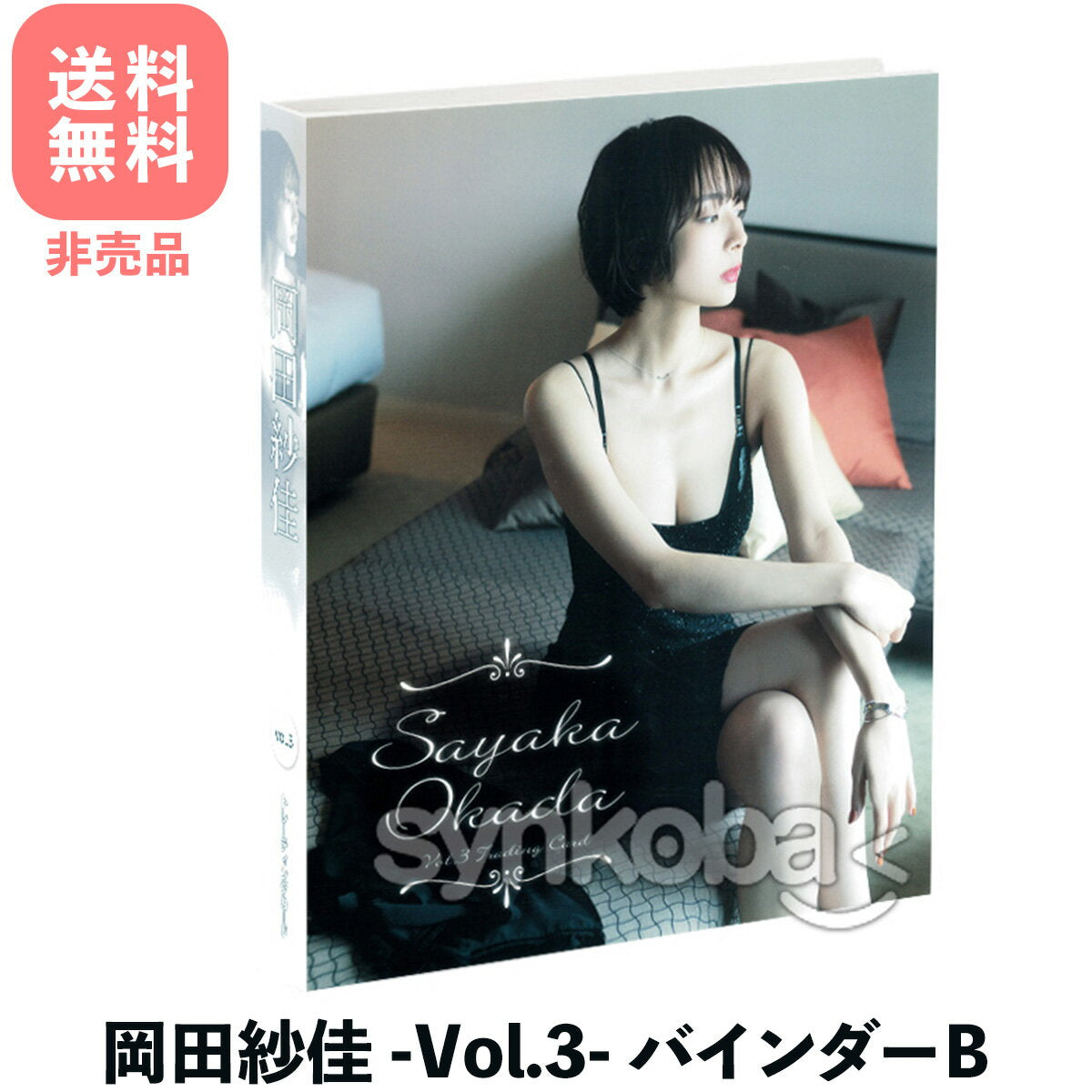 [B] Okada Saka Vol.3 Special Trading Card Special Binder (Black Bikini) File Holder Binder