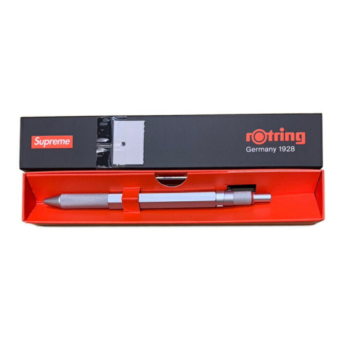 2023SS Supreme × rOtring / Supreme × Lotring 600 3 en 1 / Bolígrafo multifunción plateado / Plata Artículo nuevo y usado genuino [Usado]