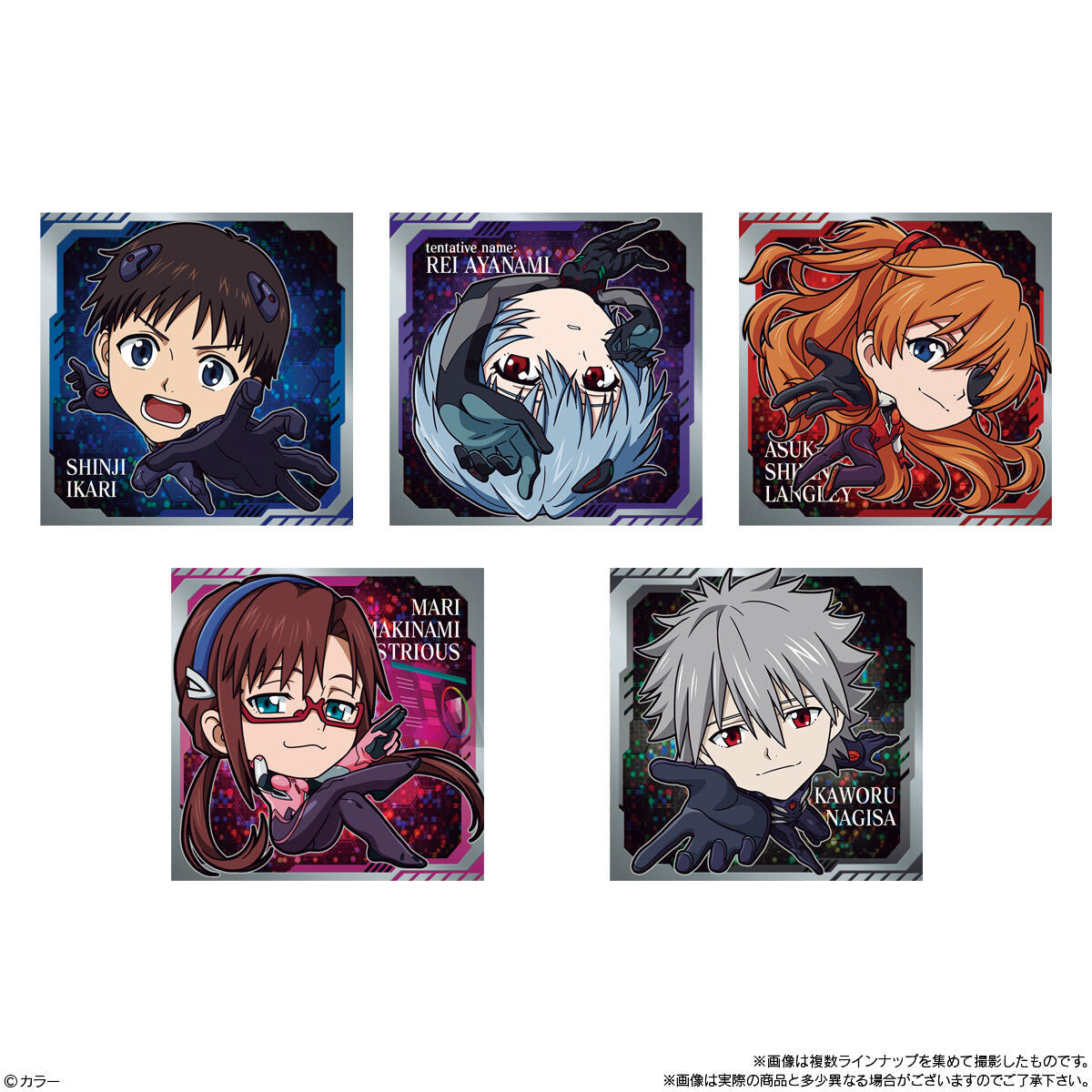 [Sold 10 pieces individually] Bandai Niforme Shon Evangelion: New Movie Seal Wafer Complement Plan 10 pieces (Evangelion Evangelion: The Movie Wafer Seal Sticker Seal Sold Seal Goods