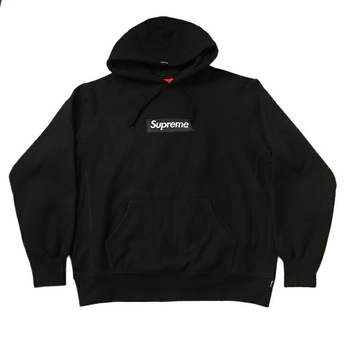 Sudadera con capucha con logo de caja Supreme 2023FW / Sudadera con capucha con logo de caja Sudadera con capucha negra / Negra 2023AW Genuina nueva y usada [Usada]