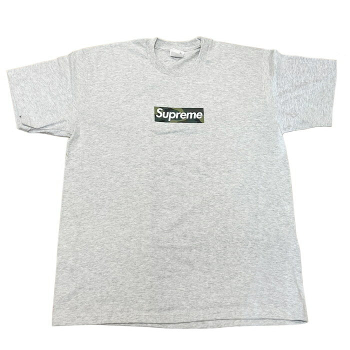 Camiseta con logo de caja Supreme 2023FW / Camiseta con logo de caja Gris ceniza / Gris ceniza Genuina nueva y usada [Usada]