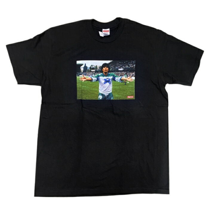 Supreme 2024SS / Supreme Maradona Tee / Maradona T-shirt Black / Black Genuine New and Used Item [Used]