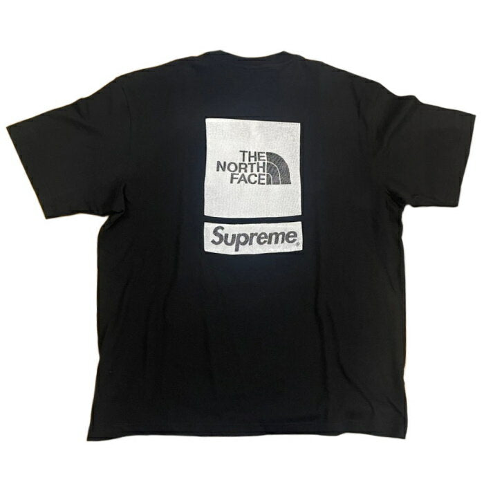 2024SS Supreme × THE NORTH FACE /Supreme × The North Face Camiseta de manga corta / Camiseta de manga corta negra / negra Artículo nuevo y usado genuino [Usado]