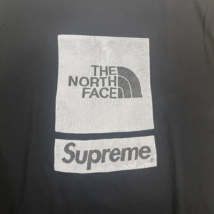 2024SS Supreme × THE NORTH FACE /Supreme × The North Face Camiseta de manga corta / Camiseta de manga corta negra / negra Artículo nuevo y usado genuino [Usado]