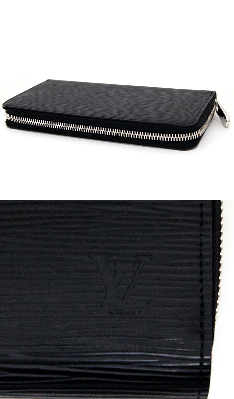 LOUIS VUITTON M61857 Epi Zippy Wallet Long Wallet Noir Black New Men's Gift [Free Shipping]