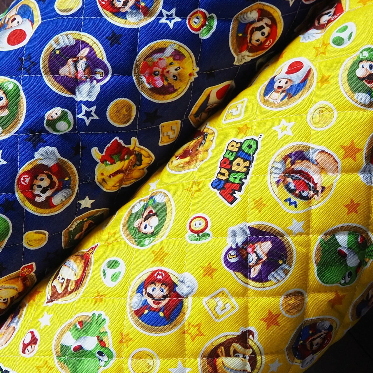 Character Quilted Fabric Super Mario Bros Coin Pattern GQ9926 (9905, 3041) -1 2025 Entrance to kindergarten and school Not available for commercial use