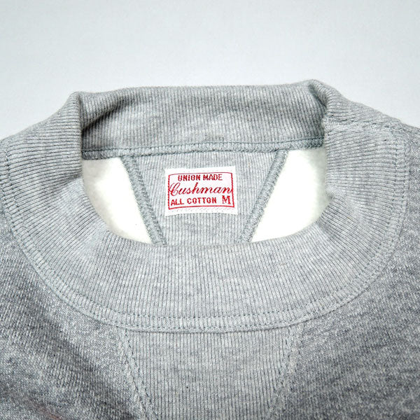 CUSHMAN 26901 SET IN SLEEVE SWEAT -MUJI- M.GRAY Set-in Sweeve Plain Both V