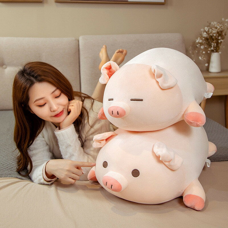 [60cm] Envío gratis Cojín de peluche Cerdo Cerdo Sofá Interior Animal Lindo Lindo Mullido y relajante Suave Cómodo Decoración Celebración Cumpleaños Almohada corporal Dormir juntos Almohada corporal Niños