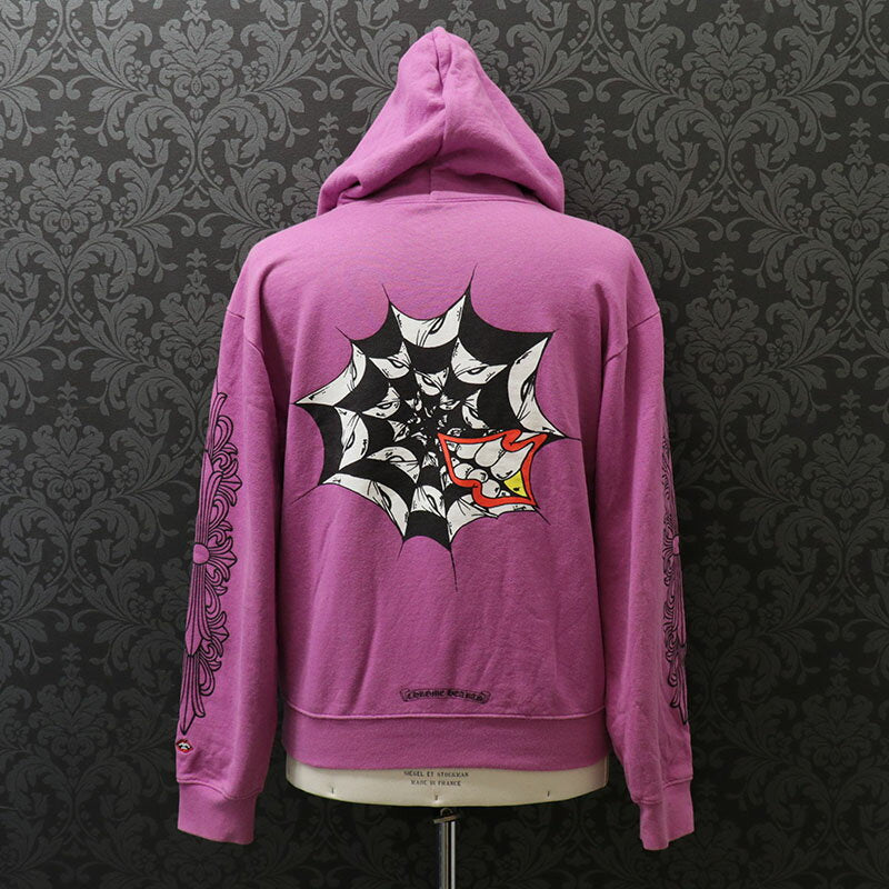 Chrome Hearts [CHROMEHEARTS] matty boy/Matty Boy/PPO PHYSM HD PLVR/Graphic hoodie/Purple/M size [Used] 122513