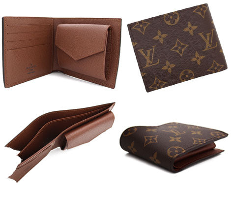 LOUIS VUITTON M62288 Monogram Bifold Wallet with Coin Purse Portefeuille Marco NM New Unisex [Free Shipping]